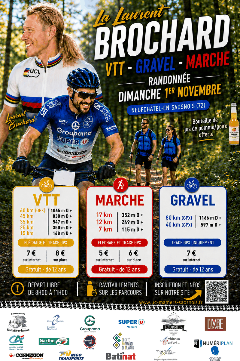 Réglement randonnée VTT et pédestre La Laurent Brochard